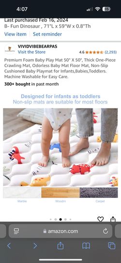 Baby foam mat