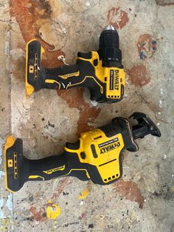 Dewault hammer drill and hacksaw
