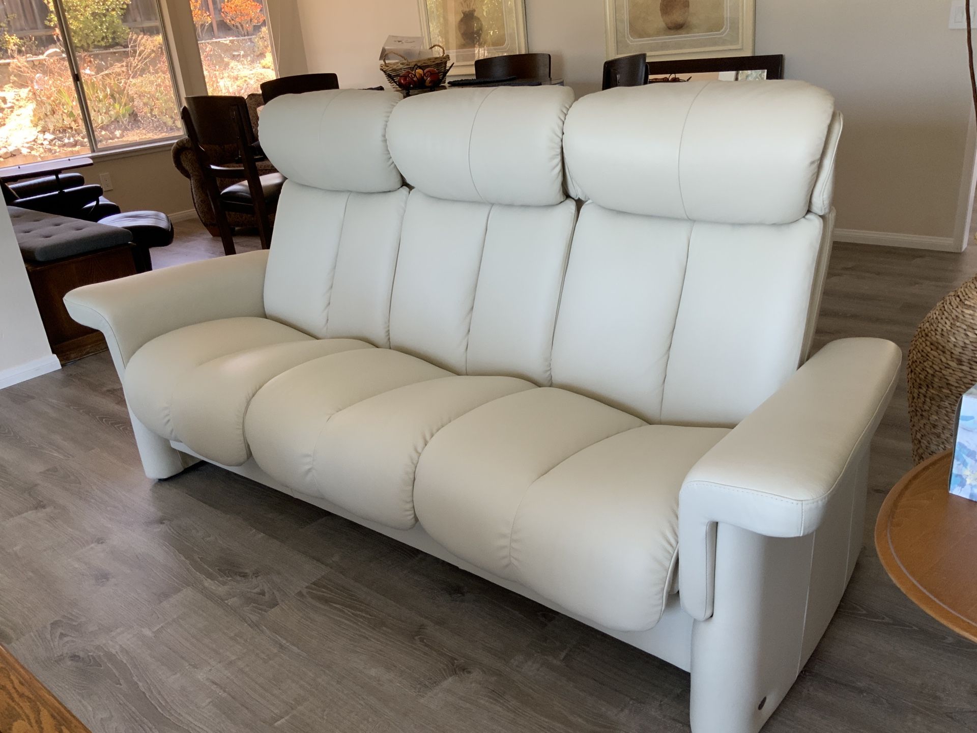 Leather Ekornes/Stressless Brand Reclining Sofa