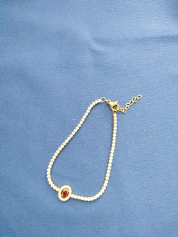 Brand new ruby &cz bracelet