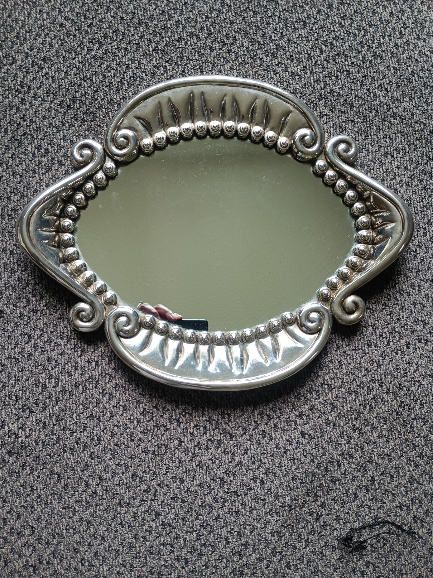 Dainty Silver Mirror/tray from the International Silver Company