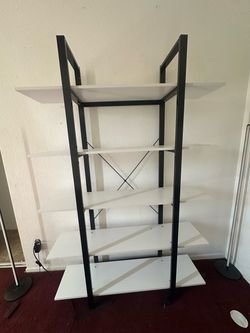 Free 5-Tier Metal and Wood Bookshelf
