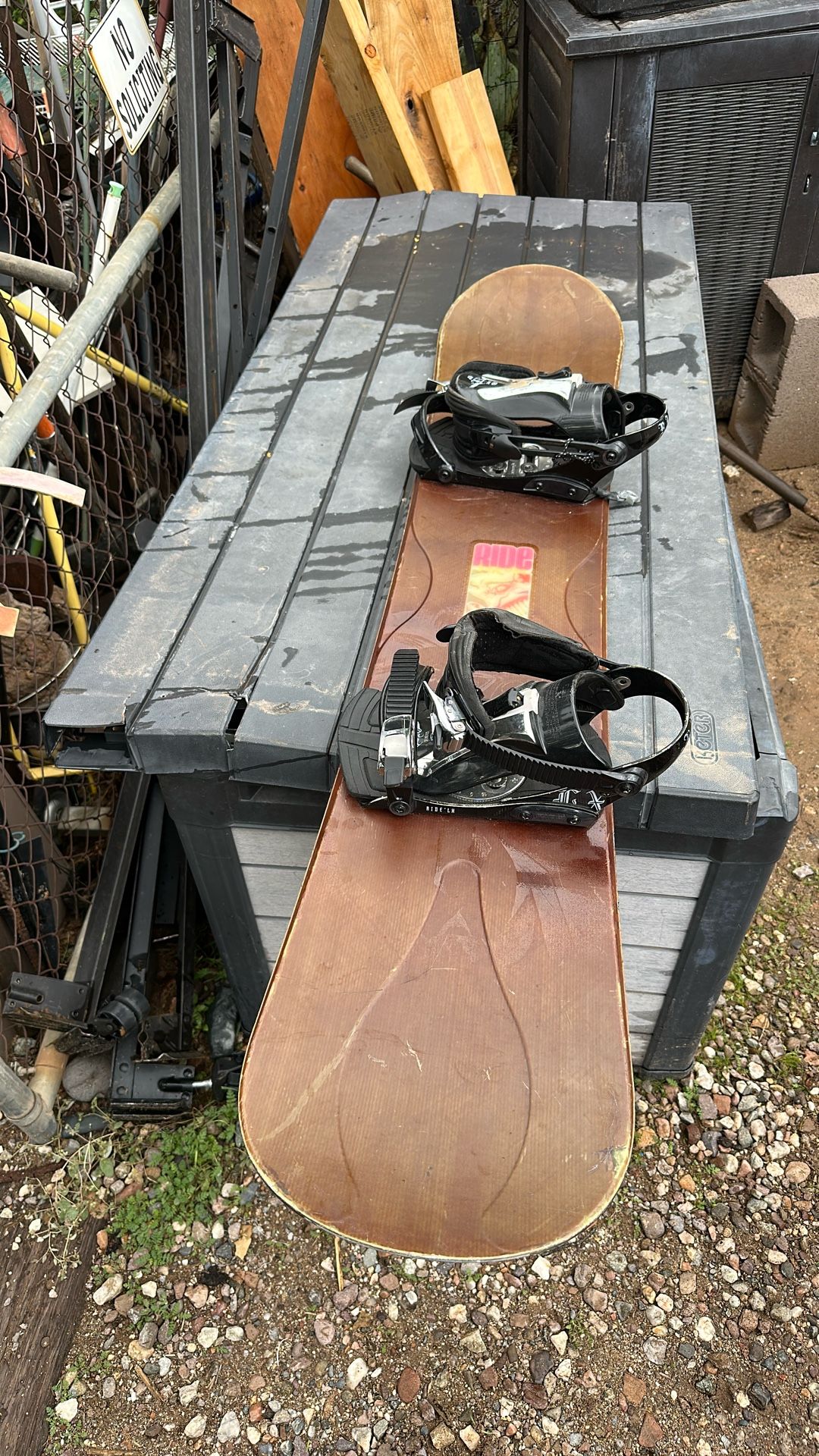 Snowboard With Bindings