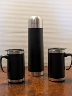 Travel Espresso Coffee Mug Set For Two With Carrying Case