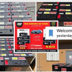 Nuevas Baterías De Camión Para Exportación No Core No Garantía 