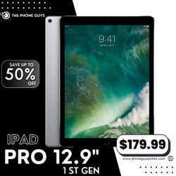 📱 iPad Pro 12.9" 1st Gen (Wi-Fi or Cellular) – Now $179 