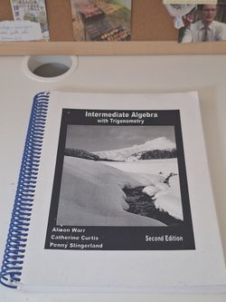 Intermediate Algebra with Trigonometry Textbook