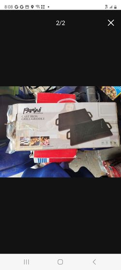 Brand-New In The Box Parini Cast Iron Grill/Griddle Won't Accept Lower Offers