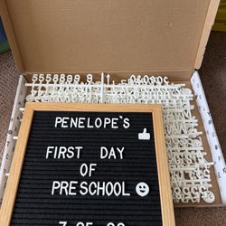 Small felt letter board
