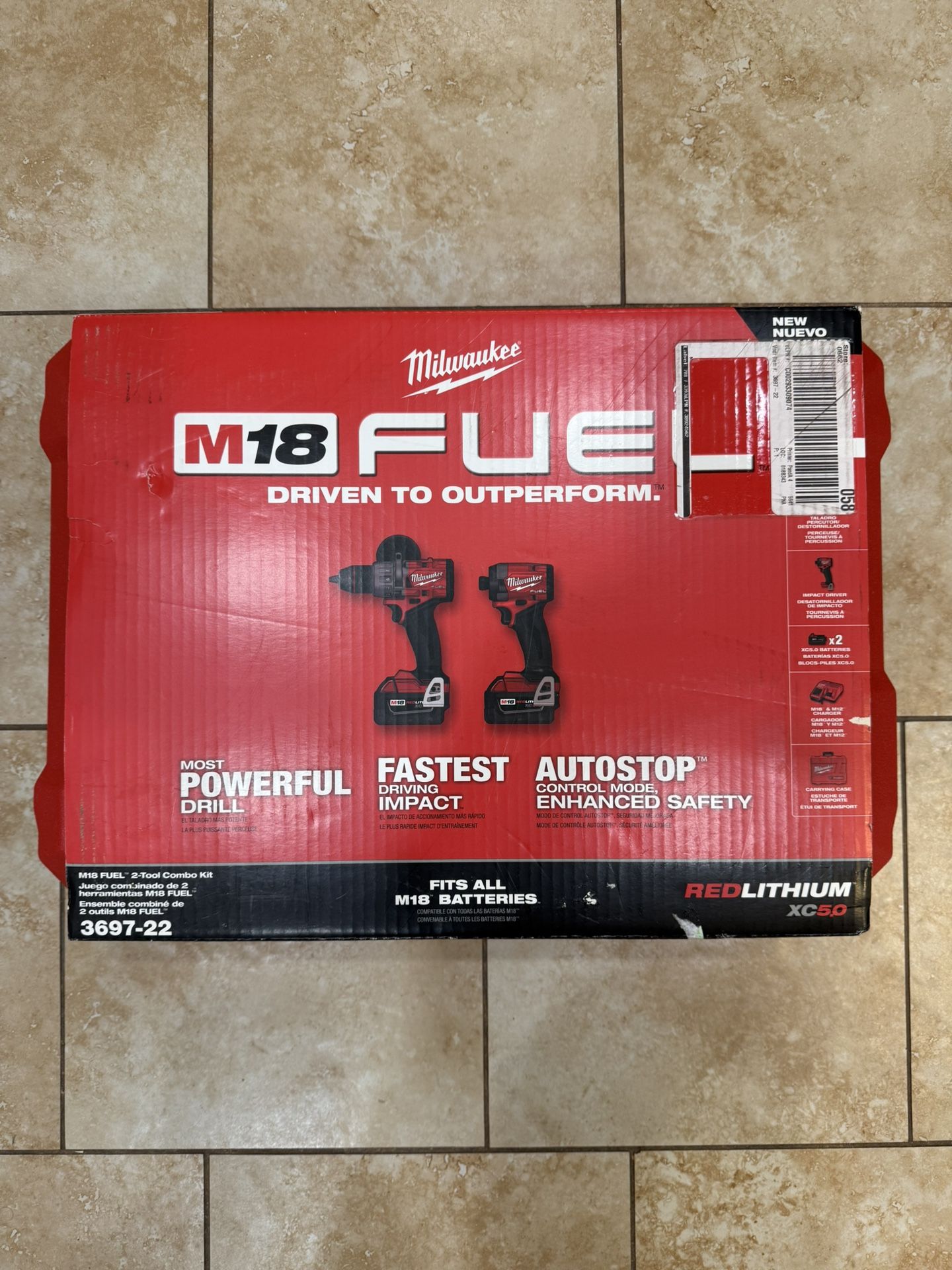 Mikwaukee M18 2-Tool Combo Kit, LATEST (NEW)