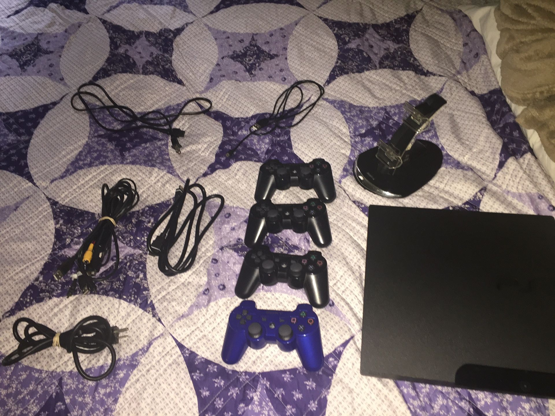PS3 with Accessories and Games