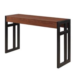 Convenience Concepts Monterey 50 in. Black/Cherry Standard Rectangle Wood Console Table