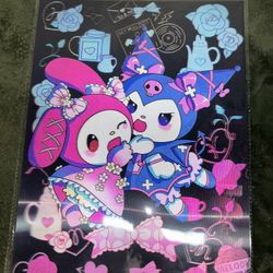 Kuromi And My Melody Holographic Poster 