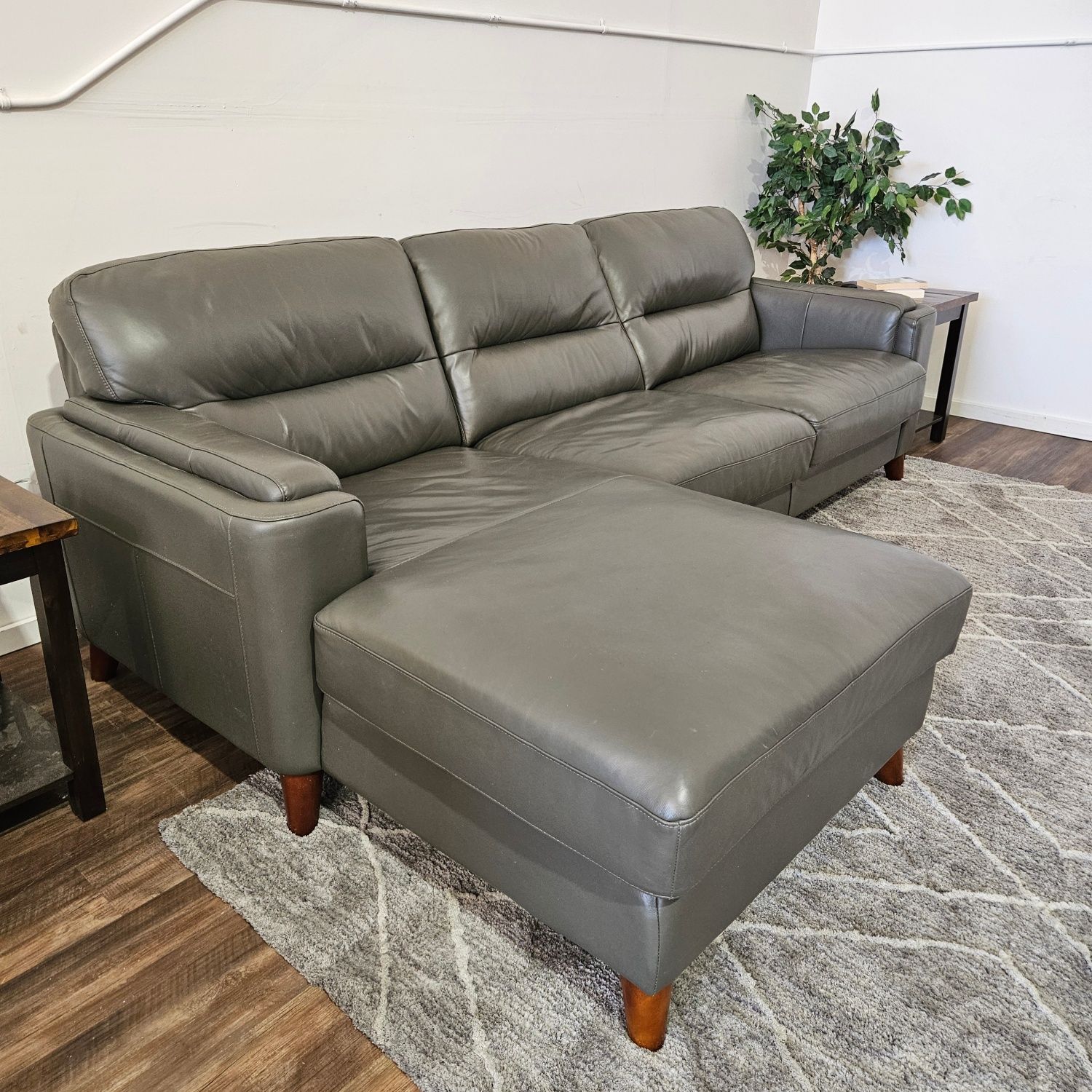 Leather Sonera Sectional Couch - Free Delivery