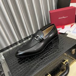 Ferragamo Men’s Leather Shoes With Box New 