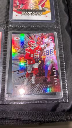 Patrick Mahomes Football card.