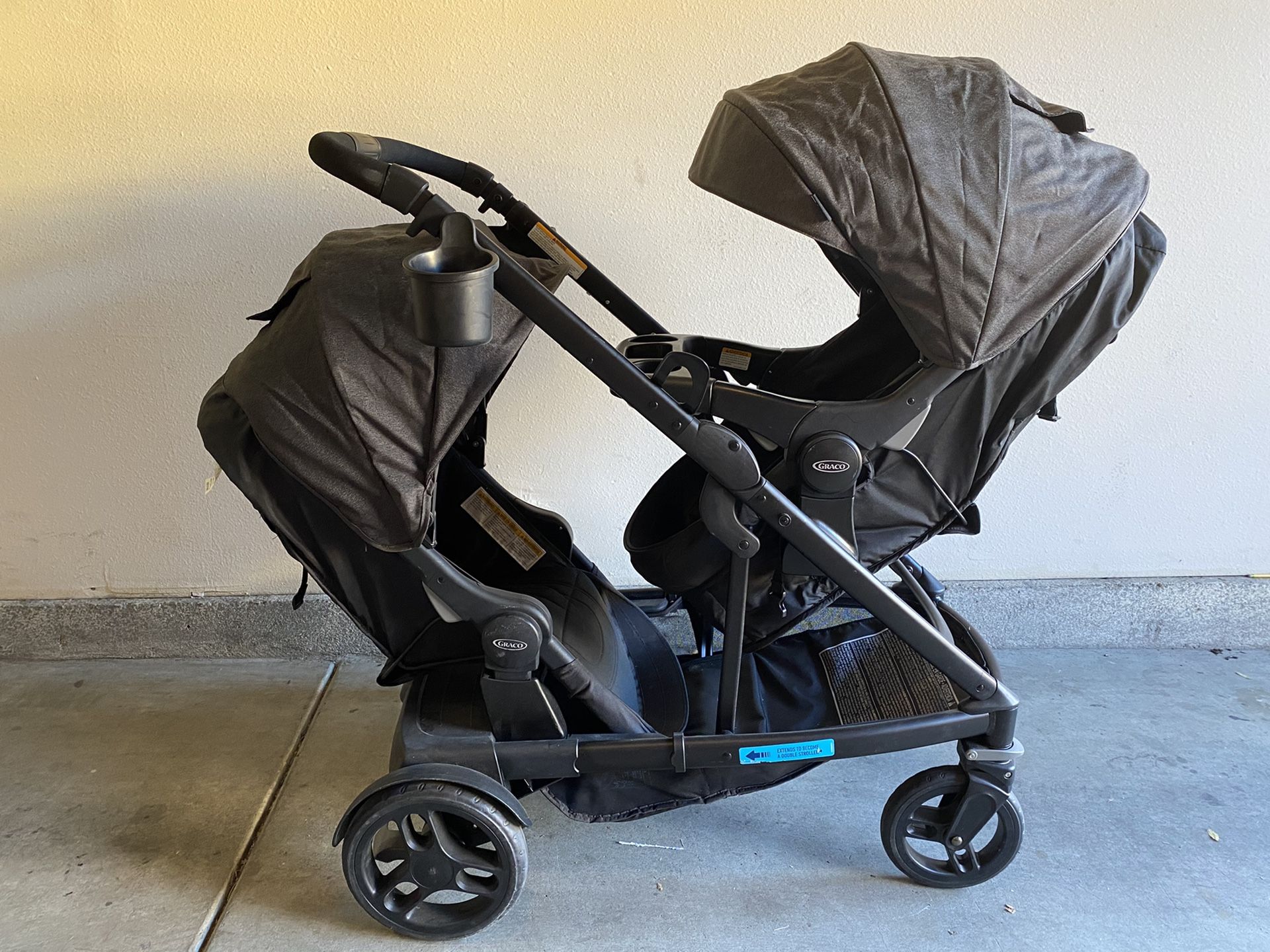 double jogging stroller with car seat Orbit Baby