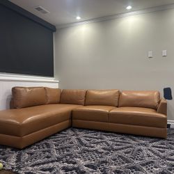 Pristine Leather Sectional 