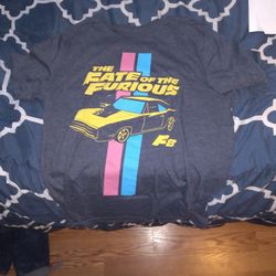Fate Of The Furious Shirt Size Medium 