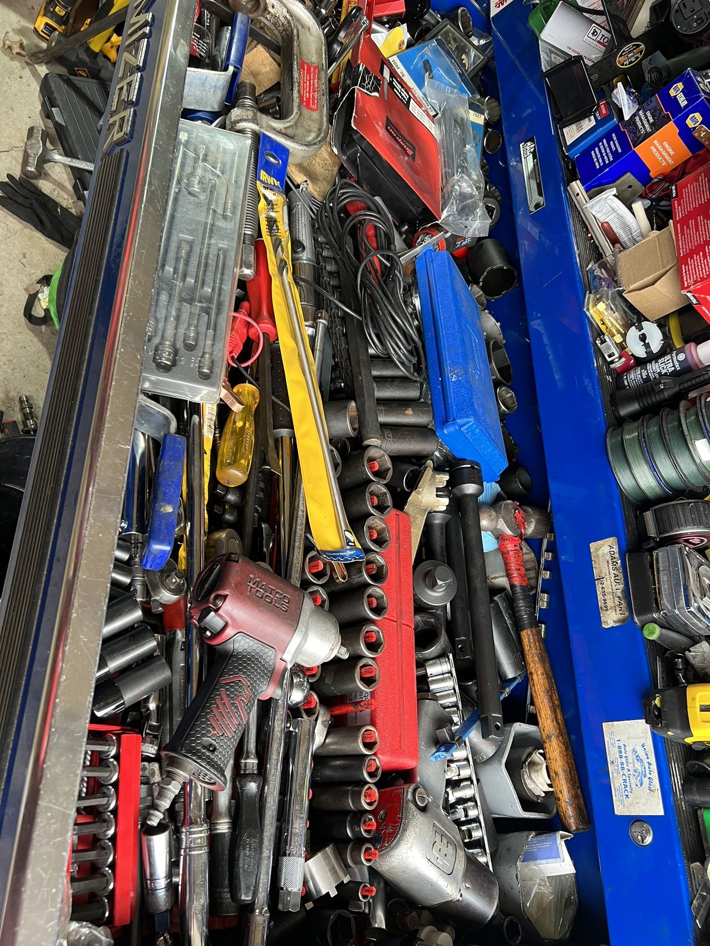 Lots Of Snap On, Maco And Mac Tools For Sale