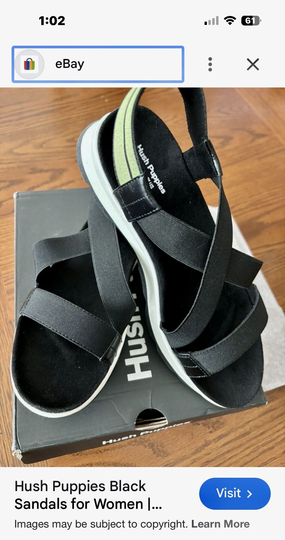 Hush Puppies Bounce PLUS “ANDI Stretch Platform Sandal”