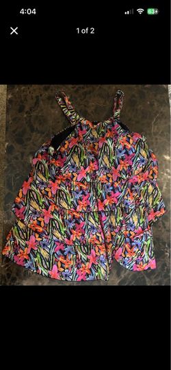 Floral Print Tiered Tank Top