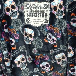 Día De Los Muertos Cobija Grande Blanket