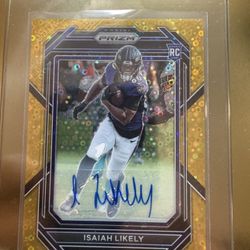 Prizm Gold Disco 🕺🏽 Rookie Auto Isaiah Likely