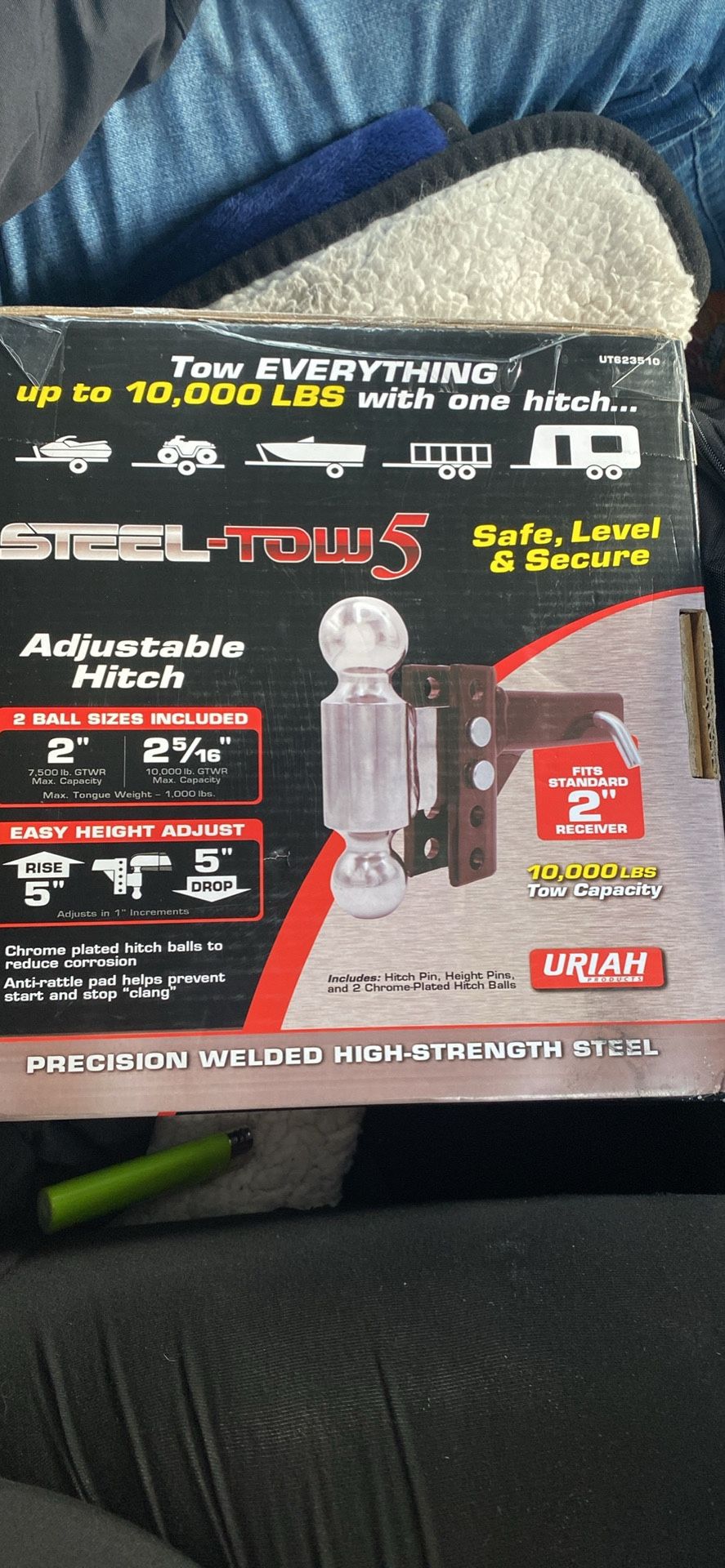 2 Ball Size Adjustable Hitch