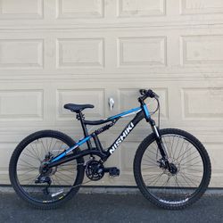 Nishiki Wasatch Men's Full Suspension Mountain Bike – 21-Speed, 26