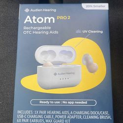 Atom Pro 2 Rechargeable OTC Hearing Aids