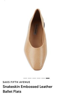 Women’s Leather Shoes. Snakeskin Embossed. Saks Fifth Avenue Exclusive. Brand New in box. Size 8