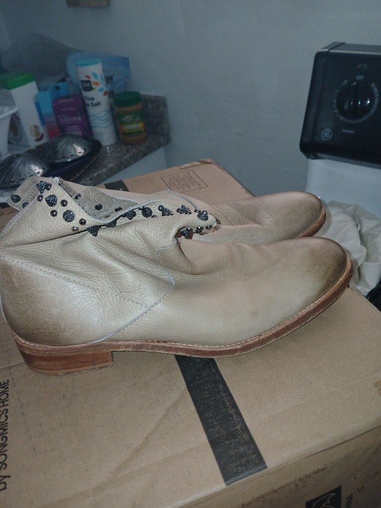 Zadig Voltaire Ladies Boots Size 36 ( US 5.5-6) 100% Leather, Made In Spain
