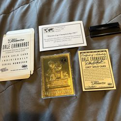 Dale Earnhardt NASCAR 1987  23KT Gold Collector Card 