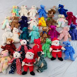 32 Large TY Beanie Babies