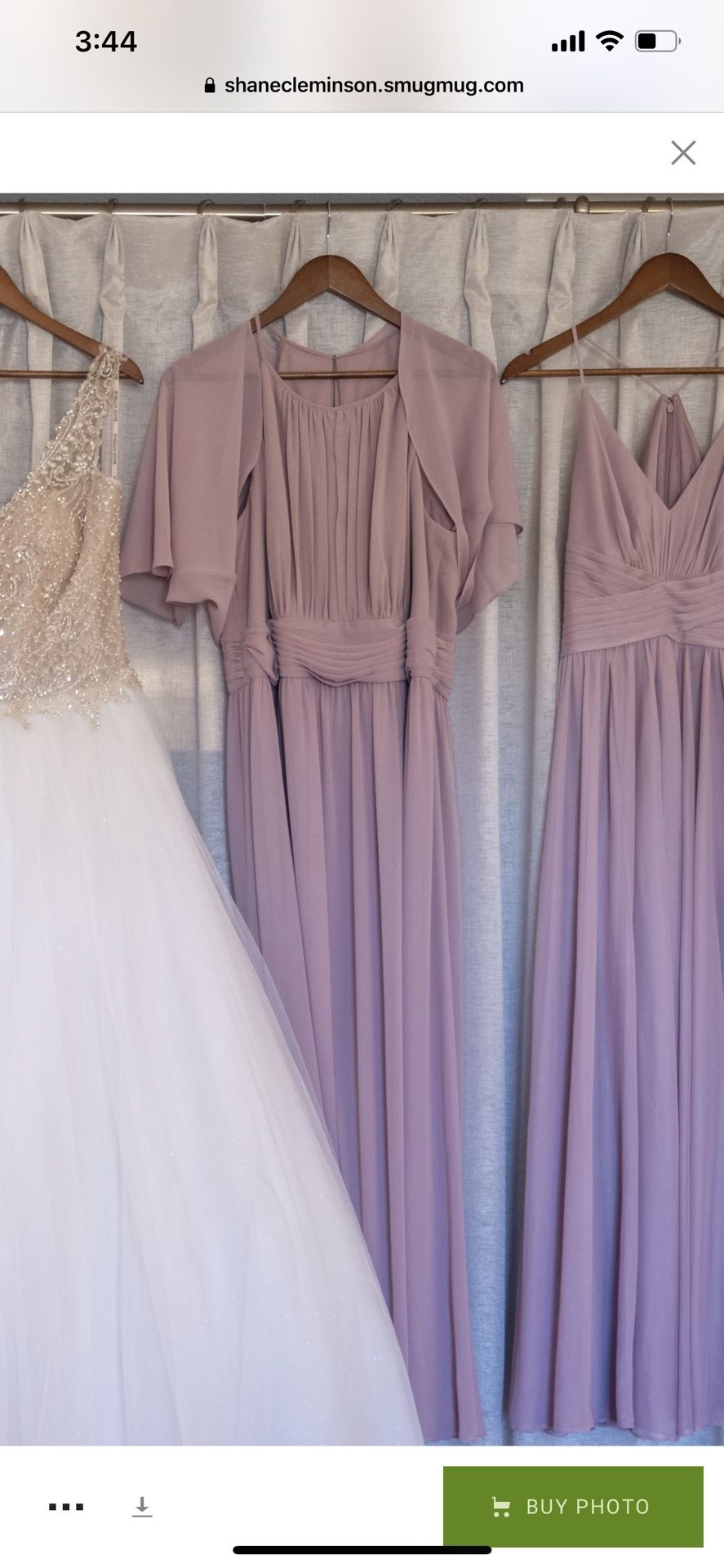 Mauve David’s Bridal Dress