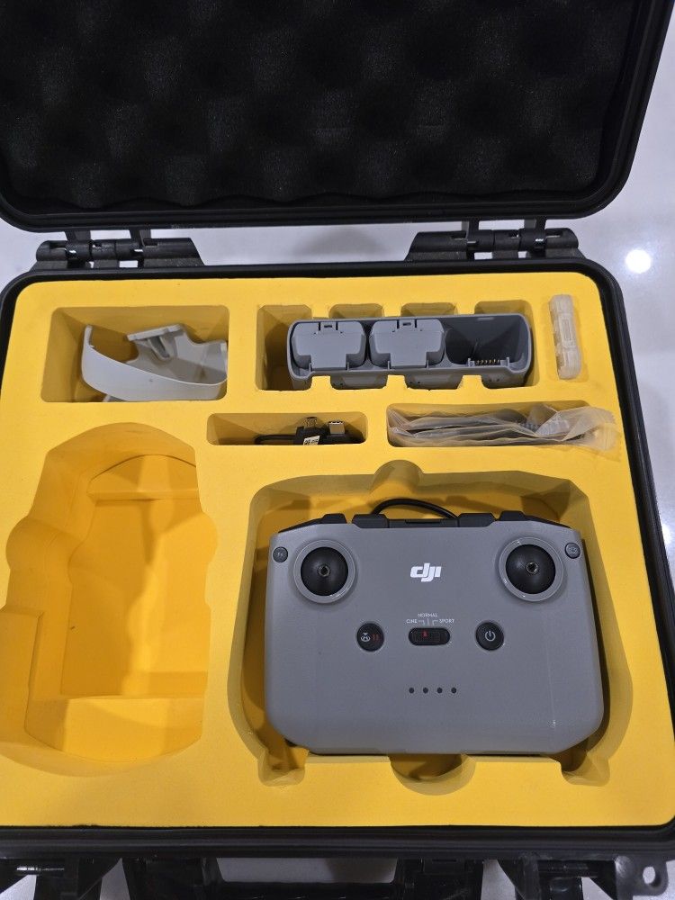 Case Dji 4k Controller And 3 Batteries 