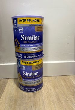 XL SIZE Similac 360 total care gentle comfort & Similac pro total comfort