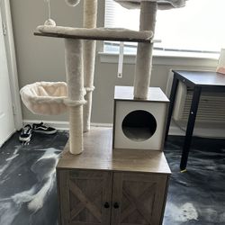 Cat Stand and Litter box Enclosure