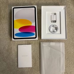 Apple iPad Air 11" 128GB Silver A16 EMPTY BOX w CHARGER, ADAPTER & INSERTS Pack