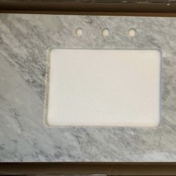 LOW PRICE MOVING- $650 + TAX RETAIL REAL MARBLE BATHROOM VANITY COUNTERTOP 