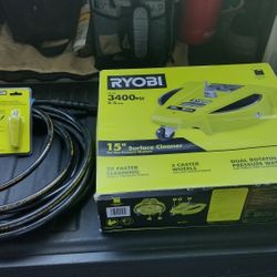 3400 PSI 15" Surface Cleaner Pressure Washing Turbo Nozzle 40 Ft Dewalt Pressure Wash Hose All Brand New Only Use Three Times $250 OBO 