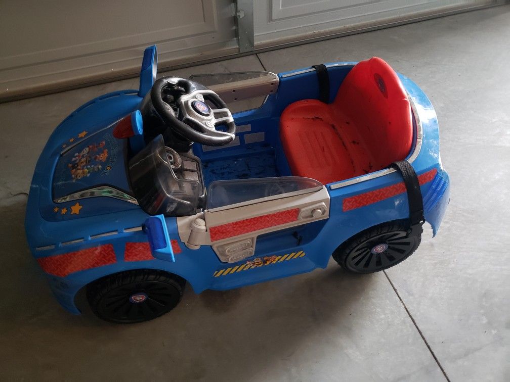 Paw Patrol Toddler Car