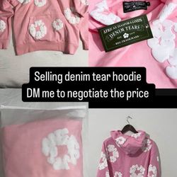 Denim Tears Pink Hoodie 