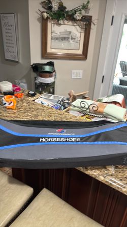 New in Box Sportcraft Horseshoe Set w/ Canvas Carry Case