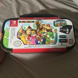 Nintendo Switch Super Mario Game Traveler Deluxe Travel Case.