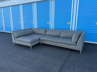 Beautiful Gray CB2 Sectional Couch