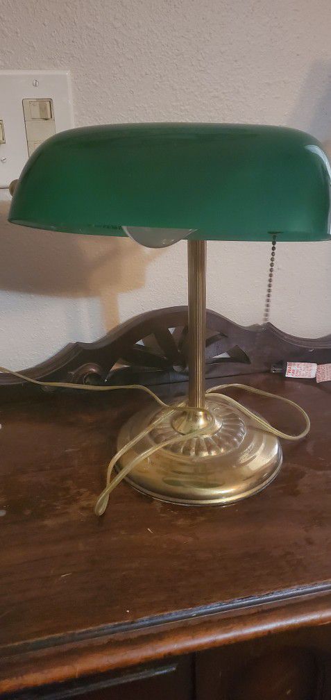 Vintage Desk Lamp -  12"H