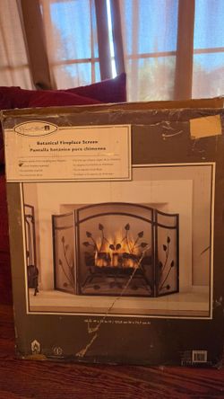 Pleasant Hearth Botanical Fireplace Screen