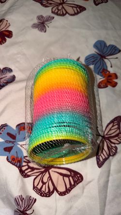 Rainbow slinky toy